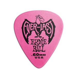 Ernie Ball Everlast 0.60mm Pink Plectrums P09179 - (Bag of 12 Picks) - Picture 1 of 3