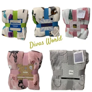 Manta Disney Throw Mickey Toy Story Princesa Monstruo Personaje Dibujos Animados Primark - Imagen 1 de 12