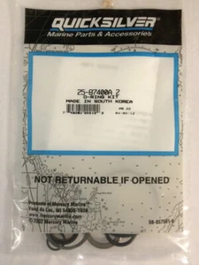 Mercury Quicksilver Power Trim Cylinder ORing Seal Kit Alpha Bravo PN 25-87400A2 - Foto 1 di 7