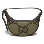 Gucci Gg Mini Bag Handbag Canvas Jumbo Ladies Brown Type/
