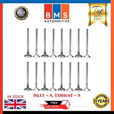 LAND ROVER & JAGUAR 2.0D 204DTD 204DTA 16X VALVE SET INLET EXHAUST LR073779 NEW - Image 1 of 4