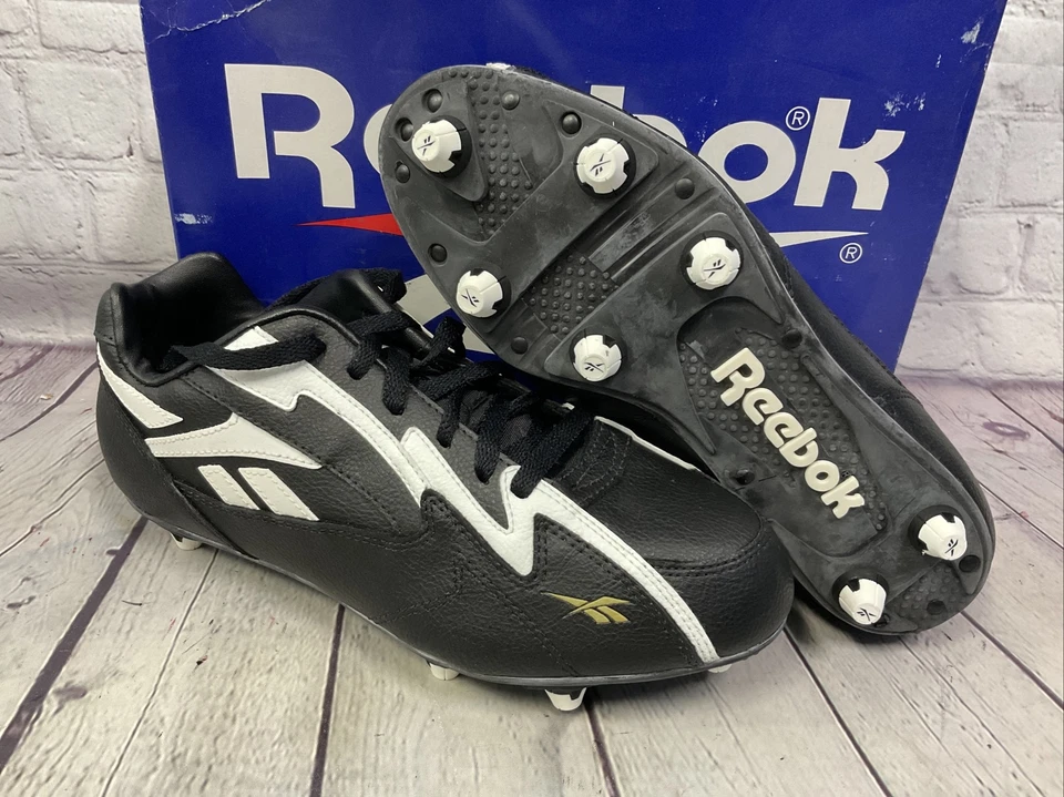 Reebok Ferocious Low Mens Football Cleats Size 7.5 White Black New With Tags - Image 1 of 4