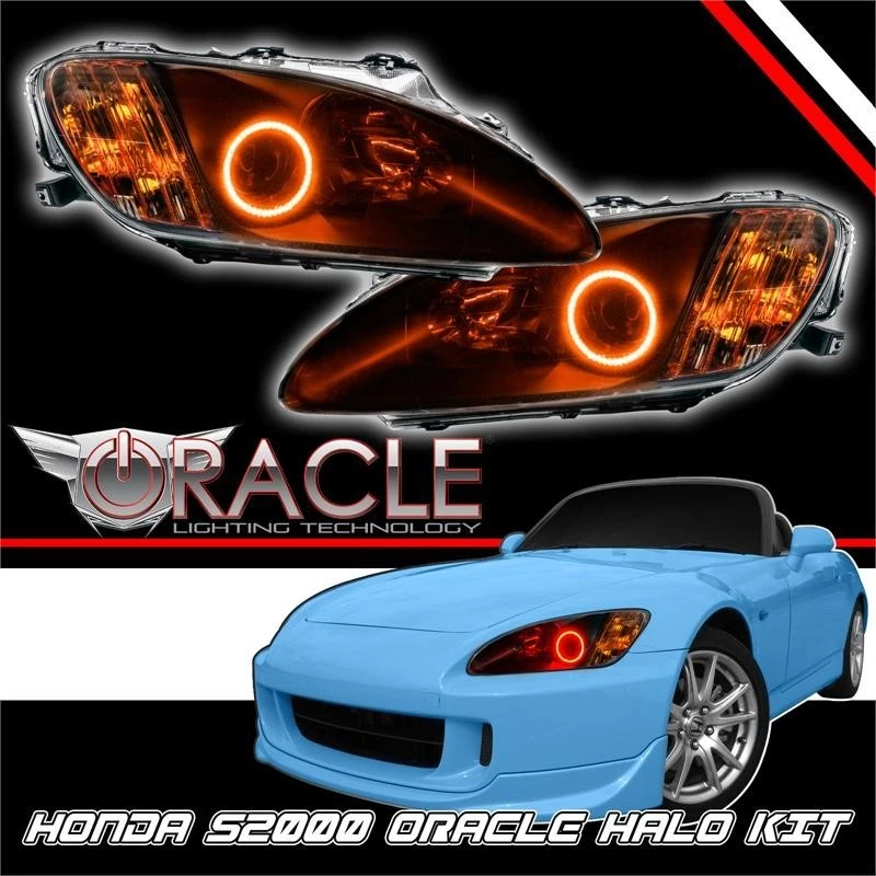 2000-2009 JDM Honda S2K S2000 AP1 AP2 ORACLE AMBER LED SMD Halo Kit 2 Rings  - Image 1 of 1