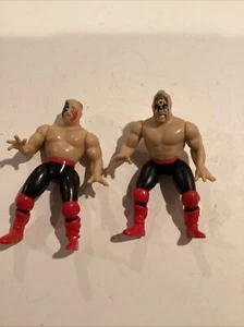 WWF WWE Legion Of Doom Road Warriors Hawk and Animal Bonecrunchers minifigure - Foto 1 di 11