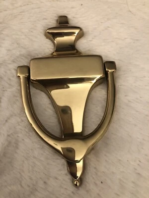 Llamador de puerta de latón macizo artesanal resistente al deslustre, nuevo Foto 1 de 4