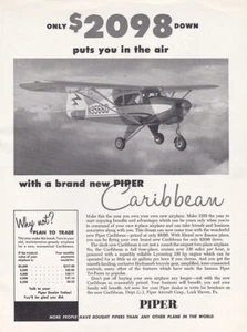 1959 Piper Caribbean Aircraft ad 4/26/2023c - Picture 1 of 1