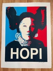 SHEPARD FAIREY STREET ARTIST "HOPI".SIGNED SILKSCREEN EDITION #20/50 26.5" X 20" - Picture 1 of 3