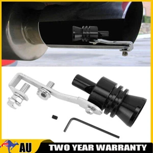 XL Turbo Exhaust Whistler Whistle Car Sound Dump Simulator Off Blow Black AUS - Picture 1 of 11