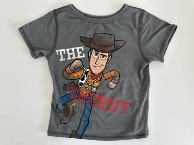 Disney Store Toy Story Camiseta Camiseta Top Niño Woody Buzz XS 4 Reversible Foto 1 de 3