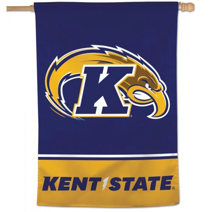 KENT STATE GOLDEN FLASHES HOUSE FLAG 28"X40" WALL BANNER NCAA LICENSED - Image 1 of 1