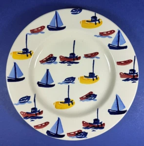 EMMA BRIDGEWATER SCATTERED BOATS DESIGN 8.5" SALAD PLATE - Picture 1 of 4