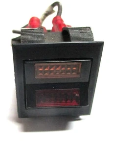 CARLING Red Amber Illuminated Rocker Switch 10a 250vac 15a 125vac 125/250 3/4hp - Picture 1 of 5