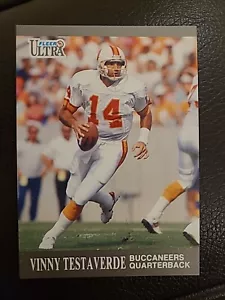 VINNY TESTAVERDE 1991 Fleer Ultra #266 Tampa Bay Buccaneers HOF Mint+ Free Ship! - Picture 1 of 2
