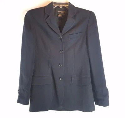 ET VOUS女式纹理黑色条纹4扣西装外套(小号) — 第 1/4 张图片