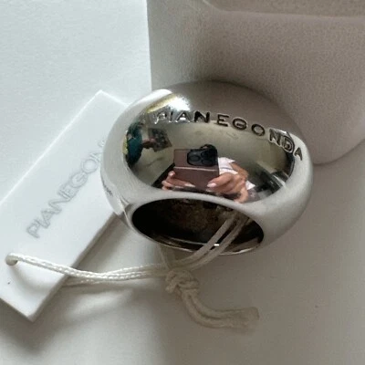 Pulseira/anel escultural de prata esterlina PIANEGONDA tamanho 6. Novo estoque antigo. - Imagem 1 de 4