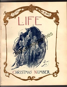 1893 Life December - Large Christmas Number - Santa Claus; Gifts; Jews - Rare - Picture 1 of 1
