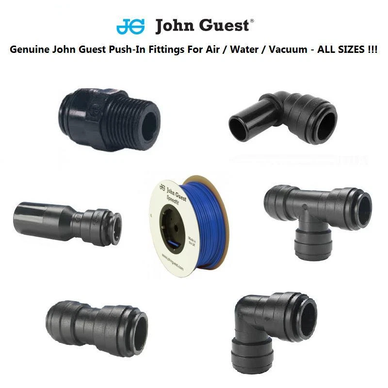 Push Fit Air Fittings Genuine John Guest 6 8 10 12 15 Air/Water Tube & Hose BLUE