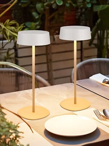 2 Pack LED Wireless Table Lamp, IP54, Touch Control, Dimmable, 2700K Soft White - Picture 1 of 36