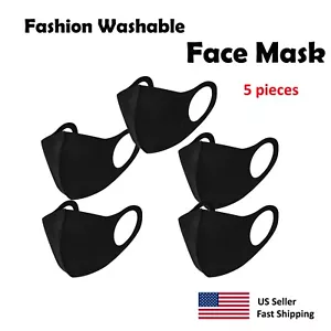 Máscaras faciales de moda, máscara bucal unisex, máscara lavable reutilizable, vendedor de EE. UU. - Imagen 1 de 11
