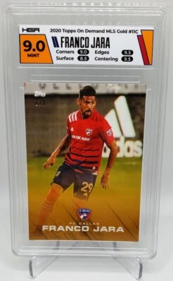 Franco Jara FC Dallas 11C - 2020 Topps MLS Playoffs Gold Parallel 1/1 - 9.0 HGA - Image 1 of 3
