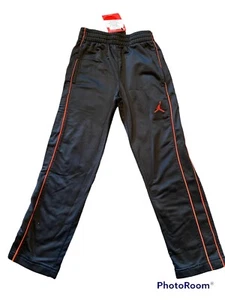 Nike Air Jordan Pants Youth Boys 6 Black Red Jumpman Logo Basketball - Picture 1 of 5