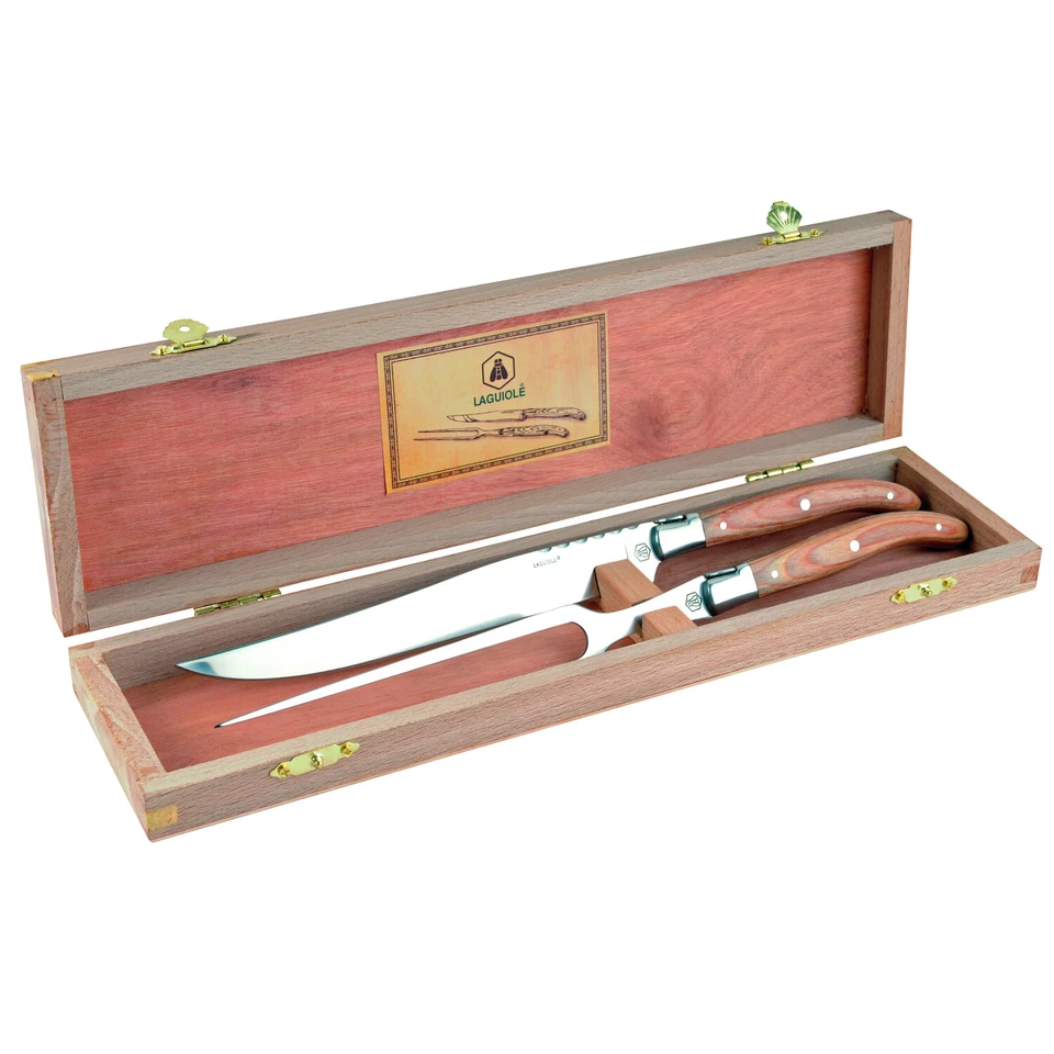 Laguiole Tranchierbesteck Set in Holzbox - Bild 1 von 4