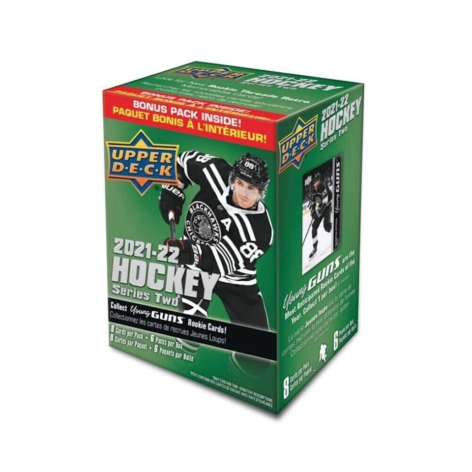 2021-22 Upper Deck Series 2 Hockey Factory Sealed Blaster Box