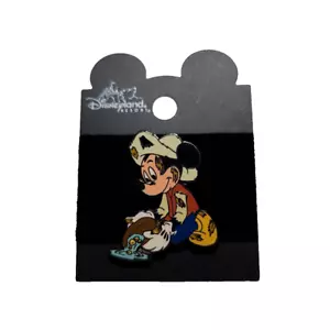 Disneyland DCA Mickey schwarzer Prototyp Schürfer Schwenken für Gold Pin 167127 - Bild 1 von 4
