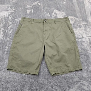 Rip Curl Shorts Mens 38 Classic Chino  olive green flat front casual relaxed fit - Picture 1 of 16