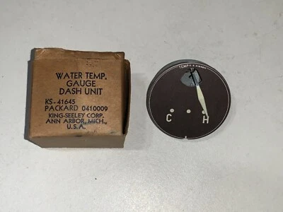 1948 1949 1950 PACKARD 22ª e 23ª SÉRIE PAINEL MEDIDOR DE TEMPERATURA NOS 410009 - Imagem 1 de 4