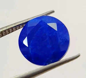 Natural Blue Lapis Lazuli Round Cut Shape Loose Gemstone P20 - Picture 1 of 15