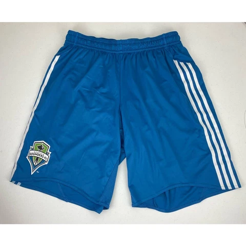Men Adidas Clima365 Seattle Sounders FC soccer athletic shorts, XL Cover