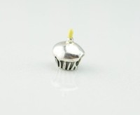 Black Enamel 2020-0726 Initially Speaking A Chamilia Sterling Silver w// Enamel