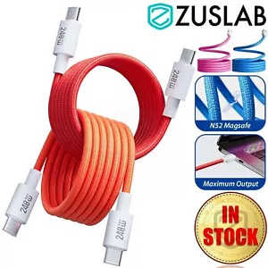 USB Type C to USB C 240W Magnetic Charging Cable For Apple Samsung Laptop Google - Picture 1 of 14