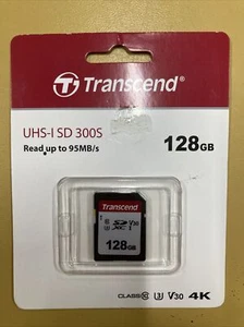 Transcend 128 GB High Speed 10 UHS-3 Flash Memory Card 95/60 MB/s (TS128GSDU3) - Picture 1 of 2