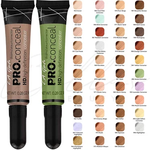 LA Girl Creamy HD Pro Concealer Color-Corrector Highlighter 8g *CHOOSE YOURS* - Picture 1 of 49