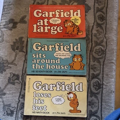 Garfield at Large, His 1st,7,9th Book Paperback By Jim Davis 1980 First Edition Foto 1 de 4