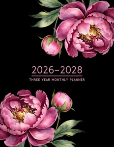 2026-2028 Dreijahres Monatsplaner: Großer 3-Jahres-Organizer (2026-2027-2028) fr - Bild 1 von 12