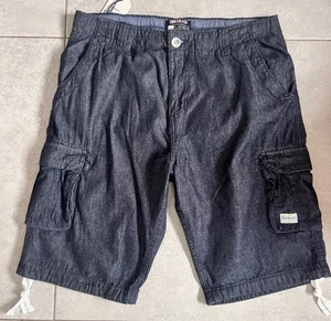 Pantalones Cortos Carga SoulCal & Co Para Hombres Azul Marino Cambray Azul Marino Talla L Cintura 35" Nuevos con Etiquetas - Imagen 1 de 9