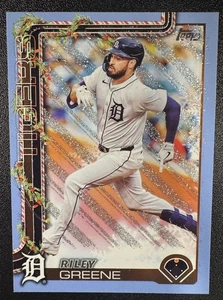 2025 Topps Holiday Riley Greene Light Blue Metallic #H76 Tigers - Picture 1 of 1