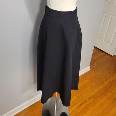 Falda midi clásica de algodón Ralph Lauren etiqueta púrpura talla 2 $1190 Foto 1 de 4