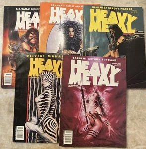 Heavy Metal Magazine ~ 1995 5 Issues ~ January, March, July, September, November - Picture 1 of 6