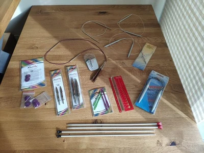 KnitPro PRYM Rundstricknadeln Stricknadeln Nadelmaß Seilverbinder KONVOLUT zTOVP - Bild 1 von 4