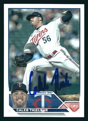 Caleb Thielbar Minnesota Twins IP Signed Autographed 2023 Topps Update #US258 - Image 1 of 2