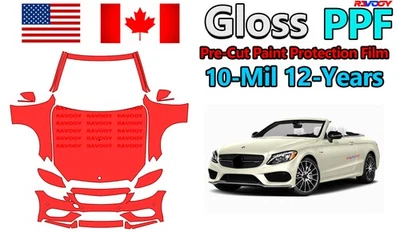Película de protección de pintura PPF precortada para Mercedes-Benz C AMG C43 Cabriolet 2017-2018 Foto 1 de 4