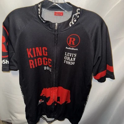 Capo Men’s Size XL RadioShack Levi’s Gran Fondo  King Ridge 2011 Cycling Jersey - Image 1 of 4