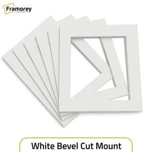 White Core Matt Mount Board Bevel Cut ? Multi Packs Picture / Photo Mounts - Picture 1 of 5