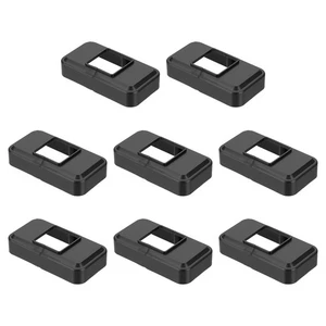 1.3x1.3 Inches Post Sleeve, Plastic Post Base Cover Column Wraps - 4pcs (Black) - Imagen 1 de 7
