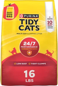 Purina  Clumping Cat Litter Odor Control, 24/7 Performance Multi Cat Litter - 16 - Picture 1 of 12