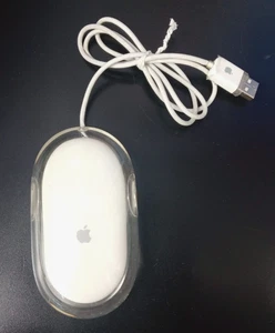 Genuine Apple Macintosh Pro Optical Mouse M5769 White USB Wired - Afbeelding 1 van 3